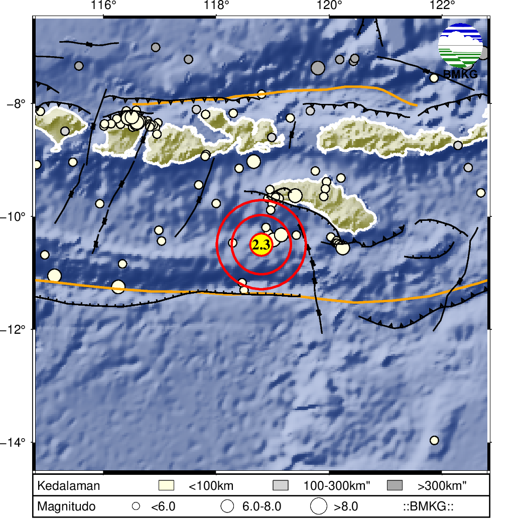 informasi gempa bumi region 3