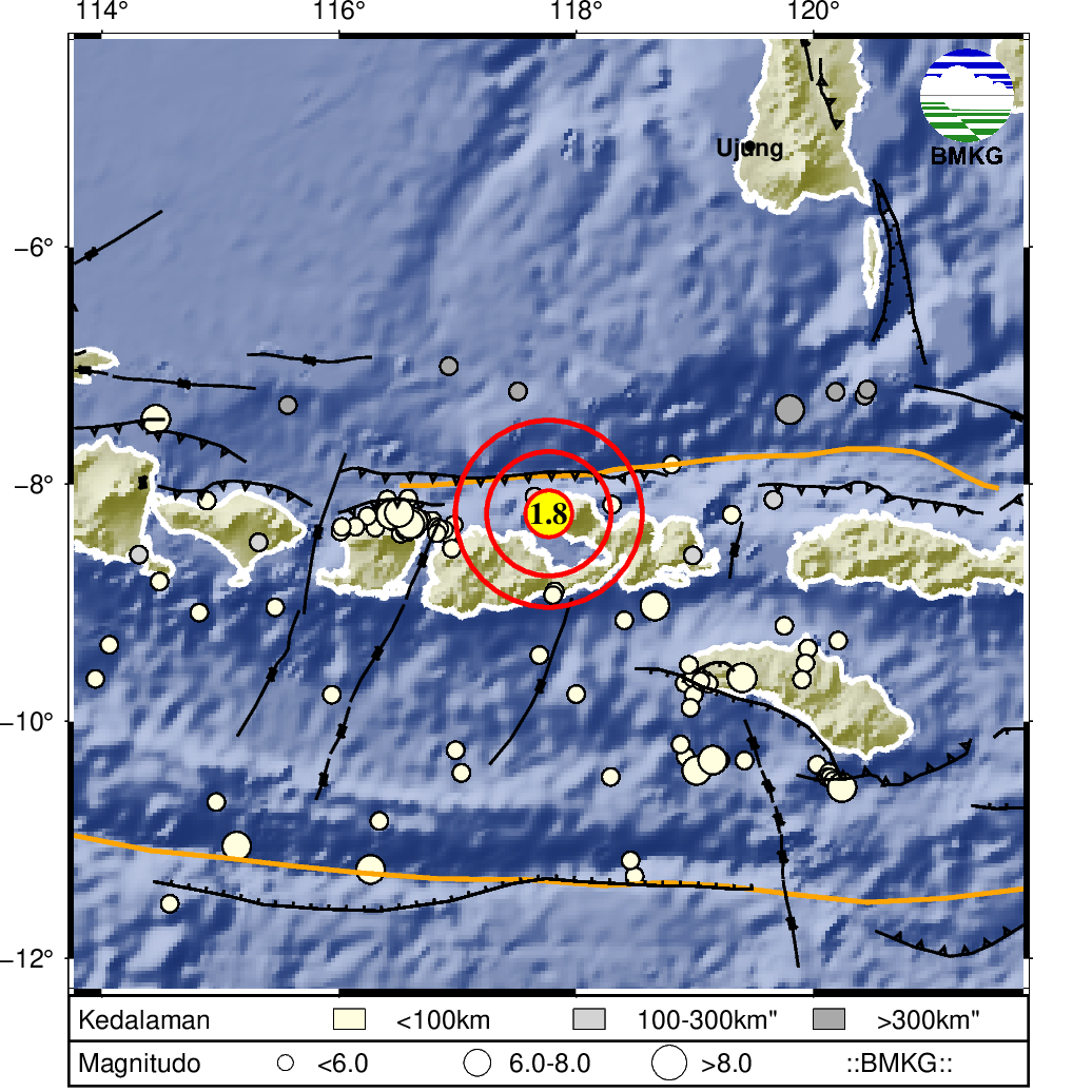 informasi gempa bumi region 3